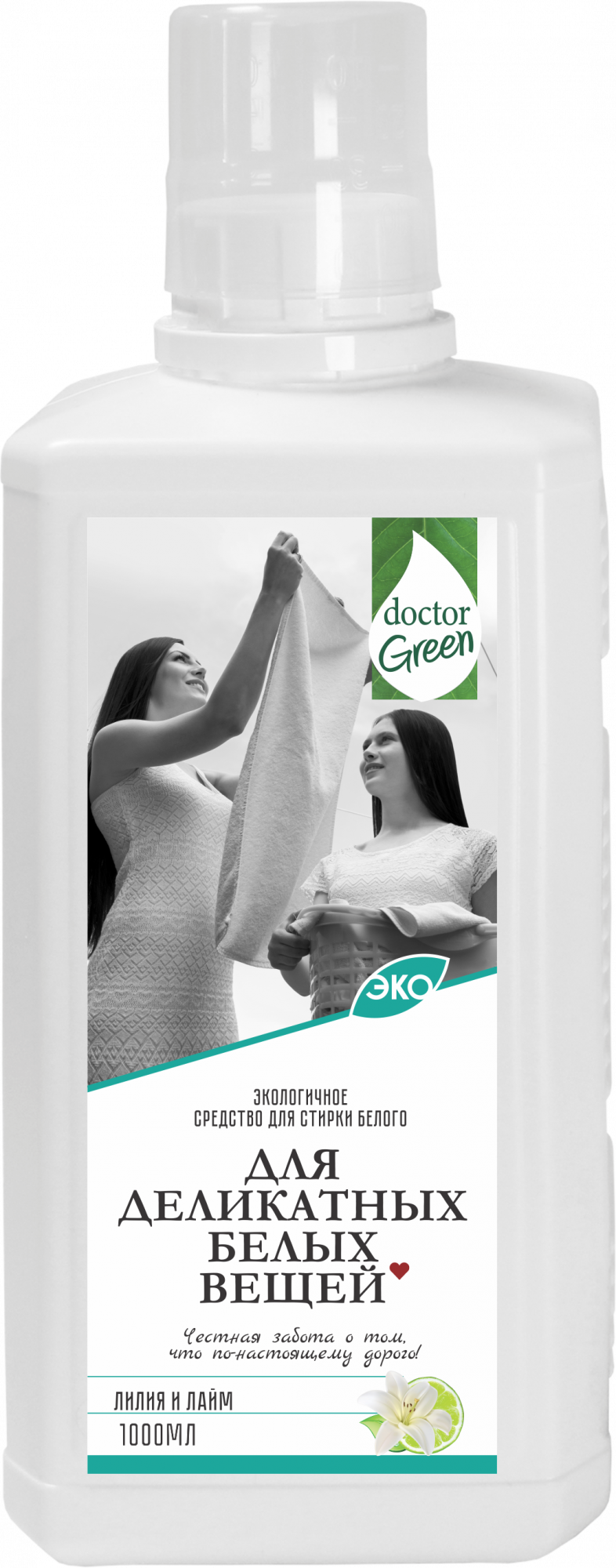 Жидкое средство для стирки белого белья Doctor Green «Для деликатных белых вещей», 1000 мл в #REGION_NAME_DECLINE_PP#.