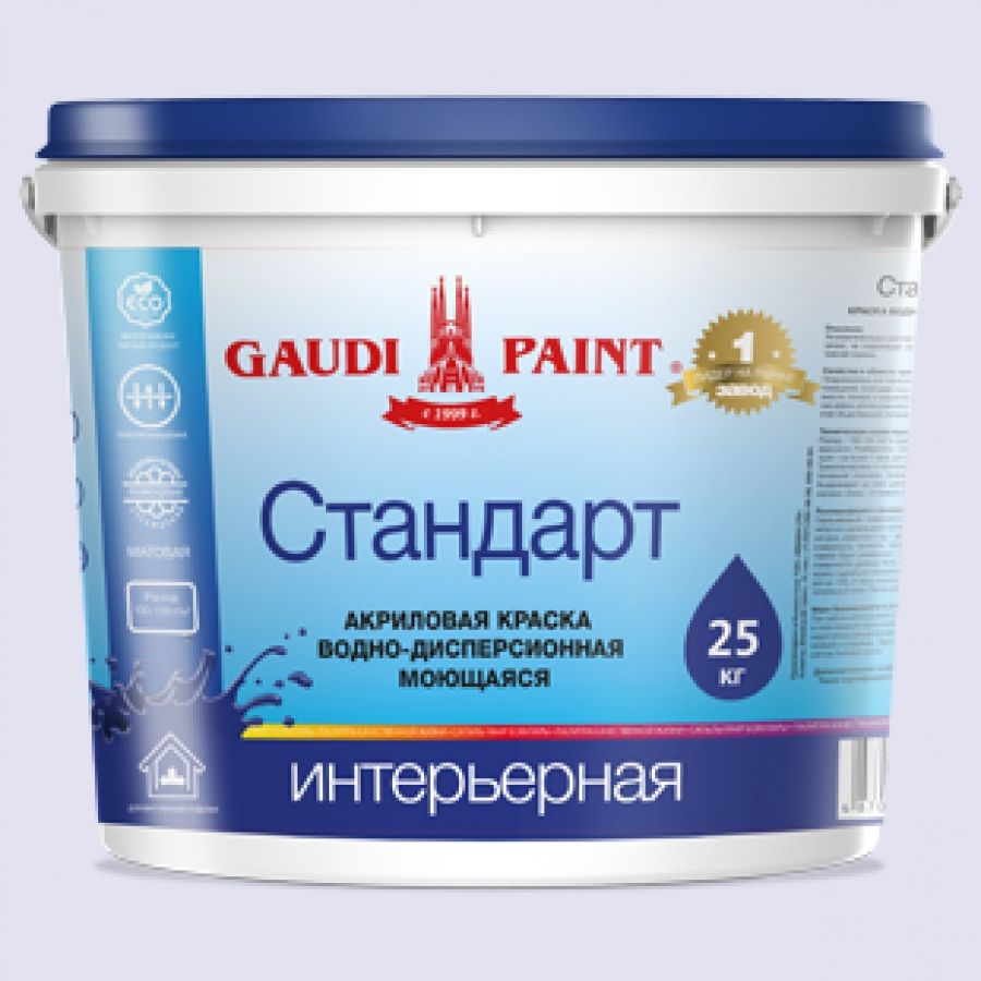 Краска акриловая GAUDI PAINT Стандарт, 15 кг., цена - купить в интернет-магазине