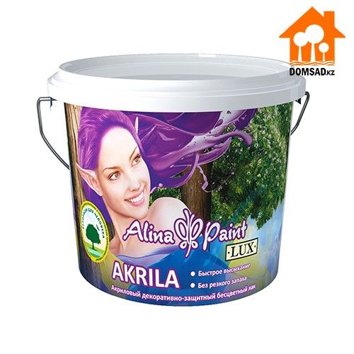 Лак акриловый ALINA PAINT Akrila, 1 кг., цена - купить в интернет-магазине