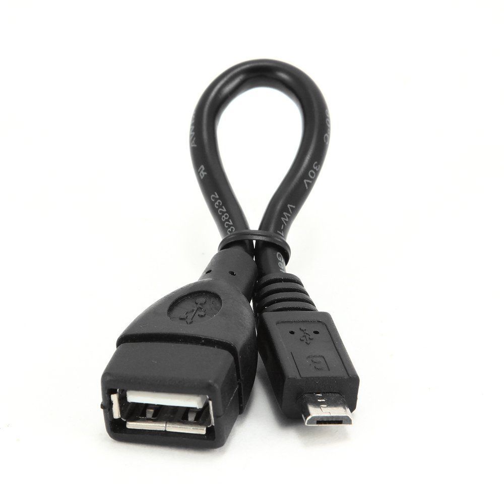 Кабель переходник Cablexpert USB 2.0 OTG A-OTG-AFBM-001 USB-MicroUSB, 0.15м, пакет в Нур-Султане