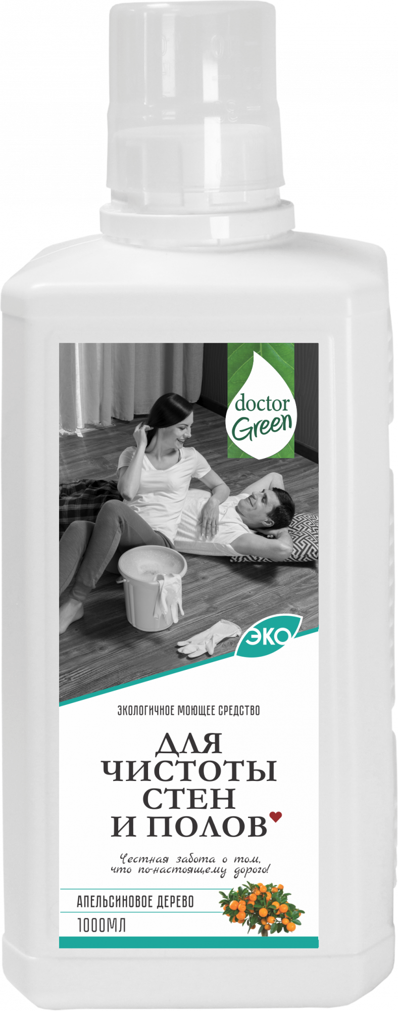 Средство для мытья полов и стен Doctor Green "Для чистоты стен и полов", 1000 мл в Нур-Султане.
