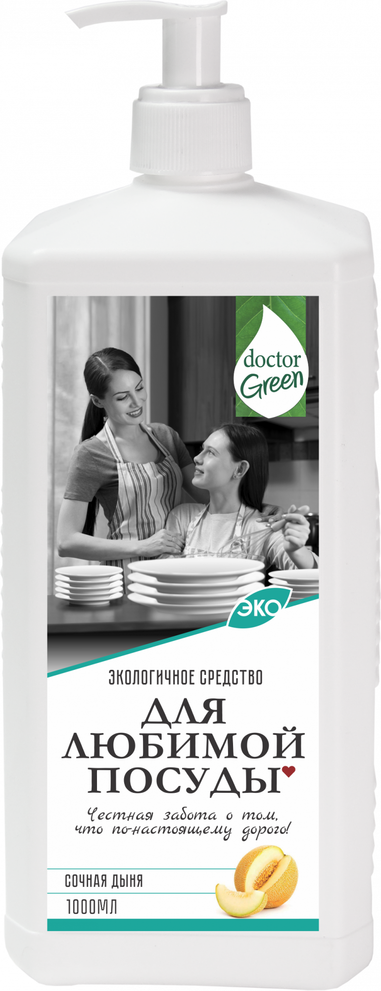 Средство для мытья посуды Doctor Green "Для любимой посуды", 1000 мл в #REGION_NAME_DECLINE_PP#.